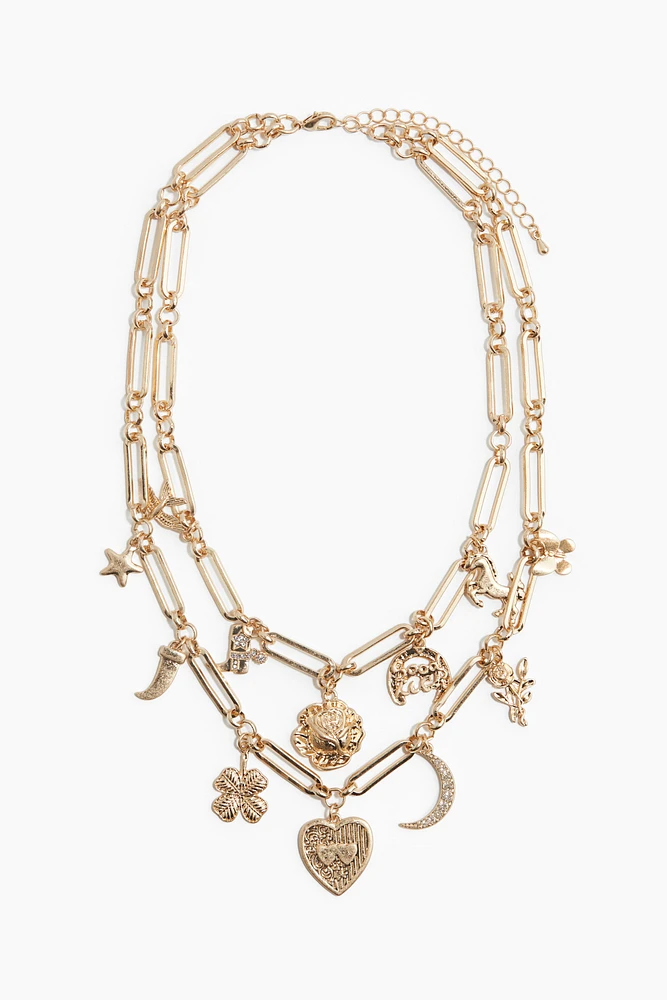 Double-Strand Charm Necklace