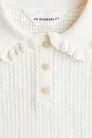 Cable-Knit Cotton Top