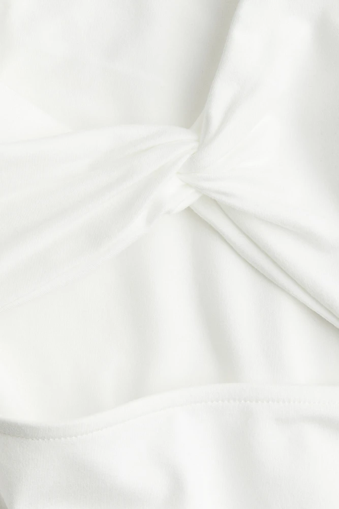 Twist-Detail Crop Top