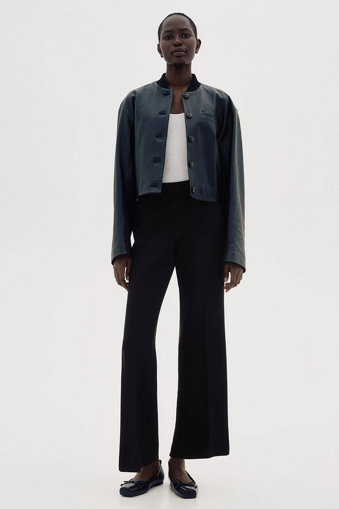 Flared Creased Pants