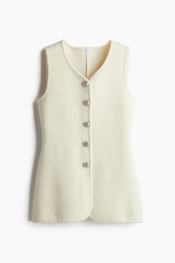 Wool-Blend Knit Vest
