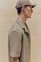 Loose-Fit Waffled Resort Shirt