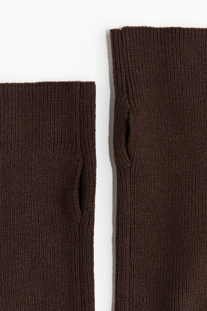 Rib-Knit Arm Warmers