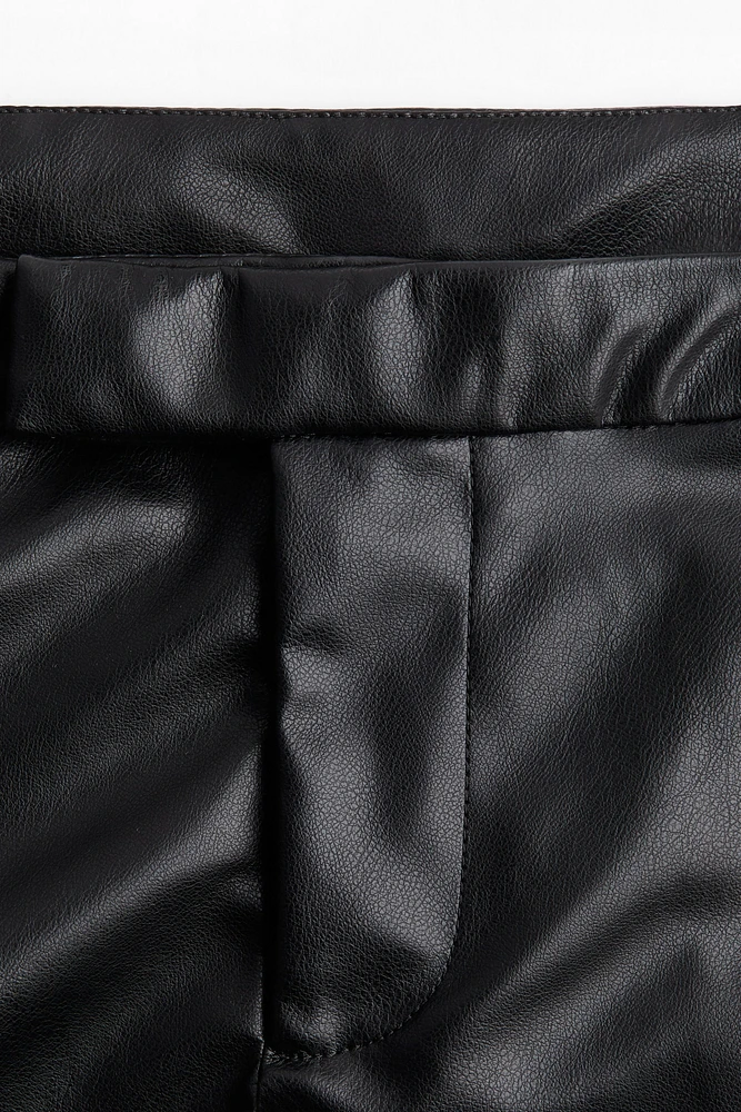 Coated Mini Shorts