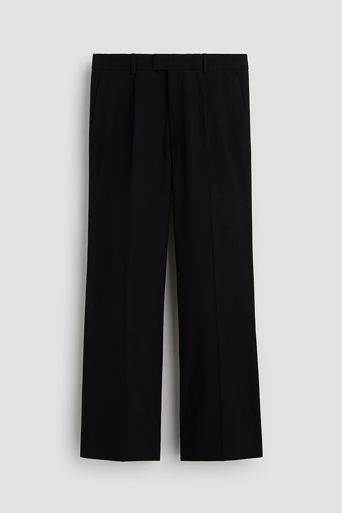Bootcut Wool-Blend Pants