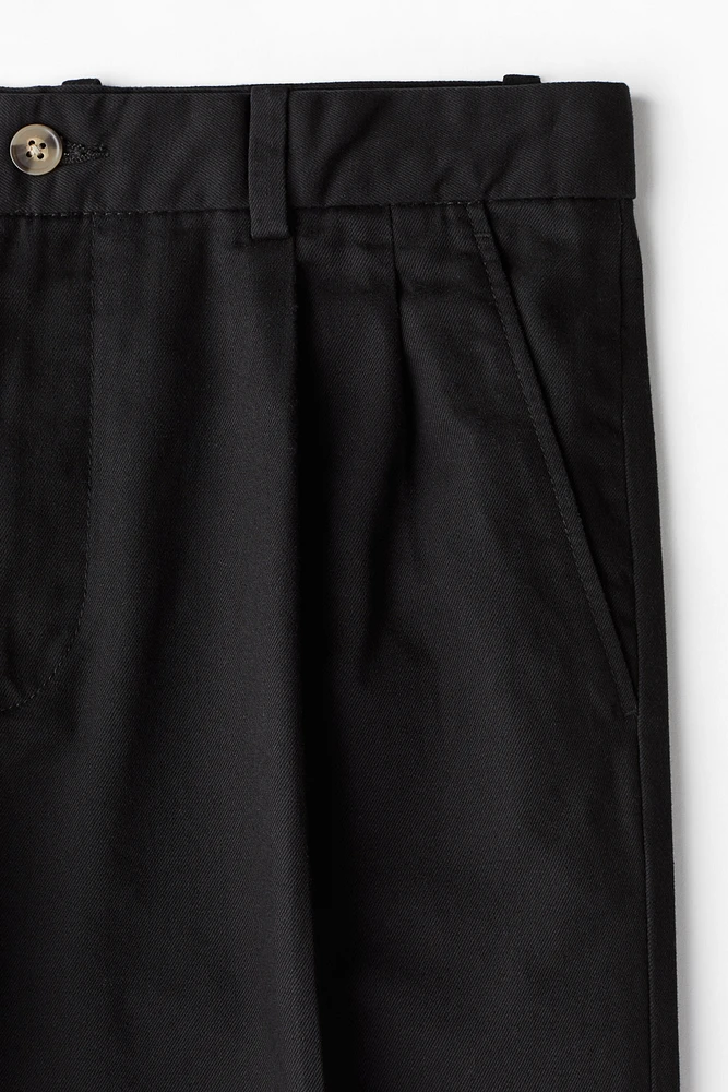 Regular-Fit Crease-Leg Chinos