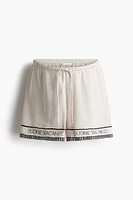 MAMA Before & After piqué shorts