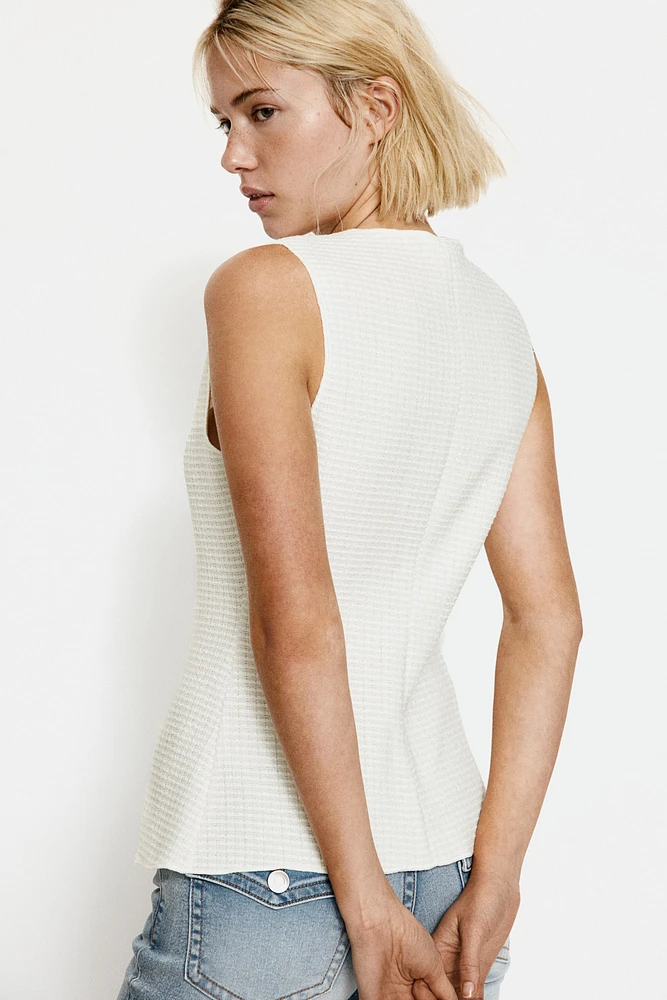 Textured Jersey Vest