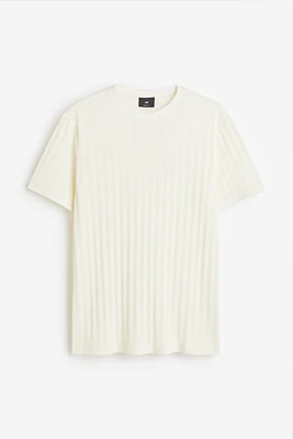 Regular Fit Pointelle-knit T-shirt