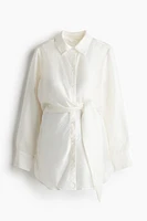 MAMA Before & After Tie-Detail Shirt