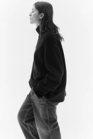 Cashmere-blend Mock Turtleneck Sweater