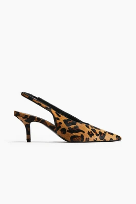 Leather Slingback Pumps