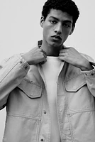 Regular Fit Canvas Overshirt