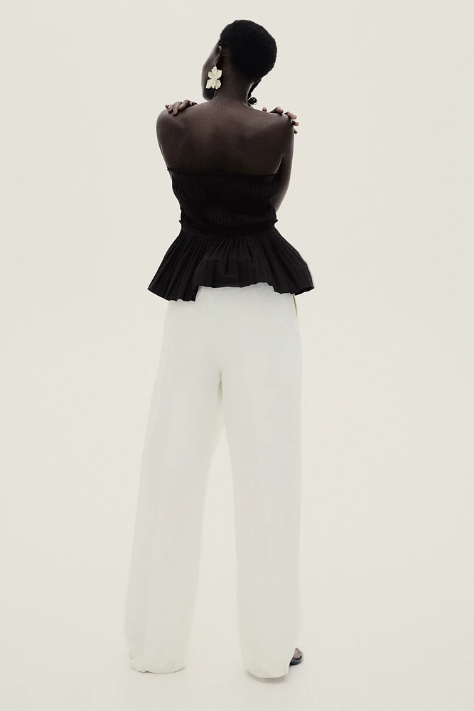 Pleated Bandeau Top