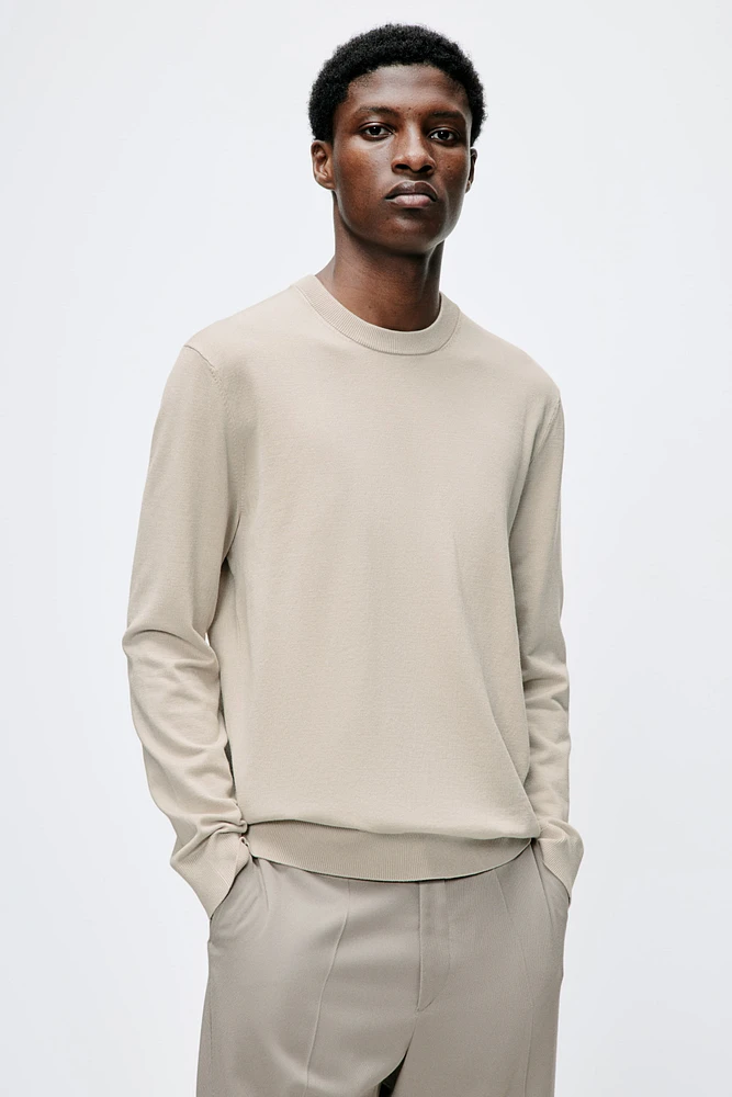 Slim Fit Fine-Knit Sweater