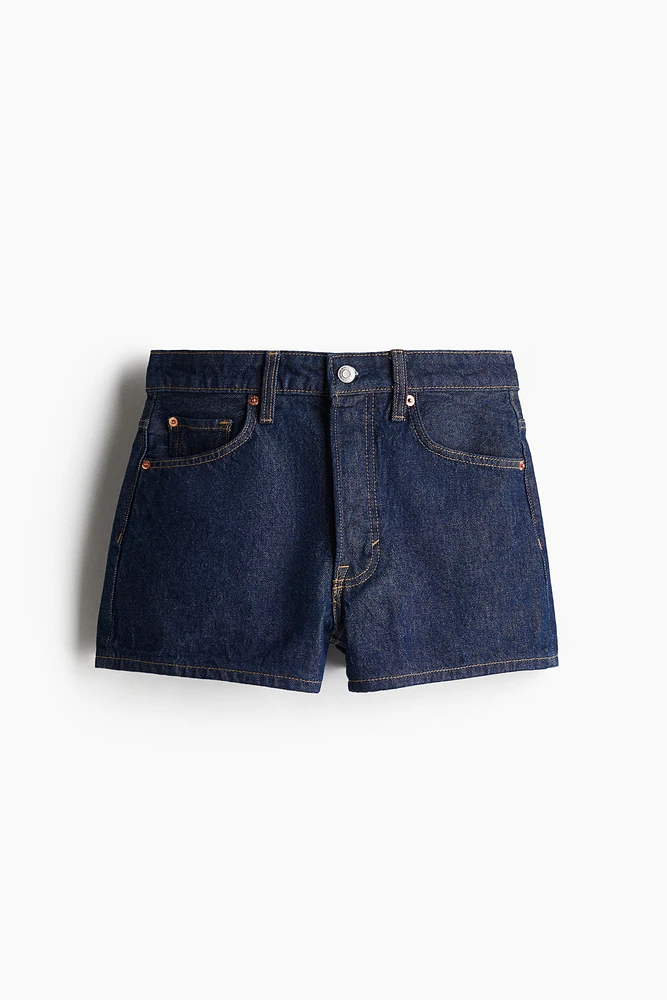 High-Waist Denim Shorts