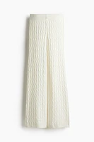 Cable-knit Pants