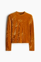 Crushed Velour Top
