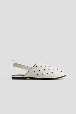 Studded Slingbacks