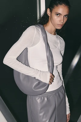 Twisted-Strap Shoulder Bag