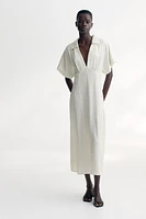 Robe chemise en sergé