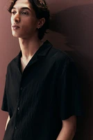 Loose-Fit Crinkled Resort Shirt
