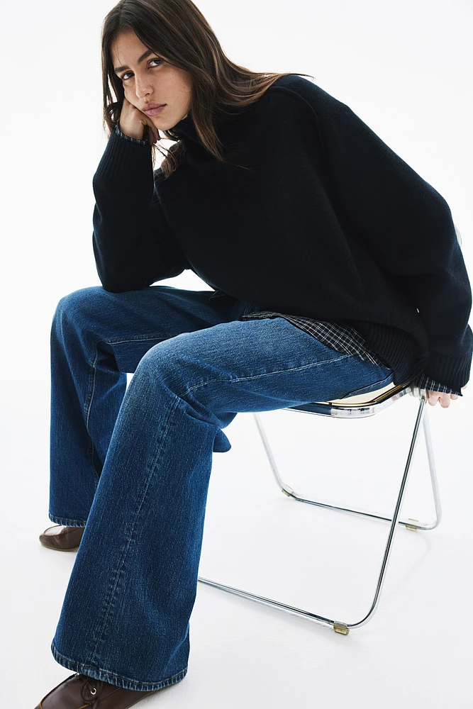 Cashmere-blend Mock Turtleneck Sweater