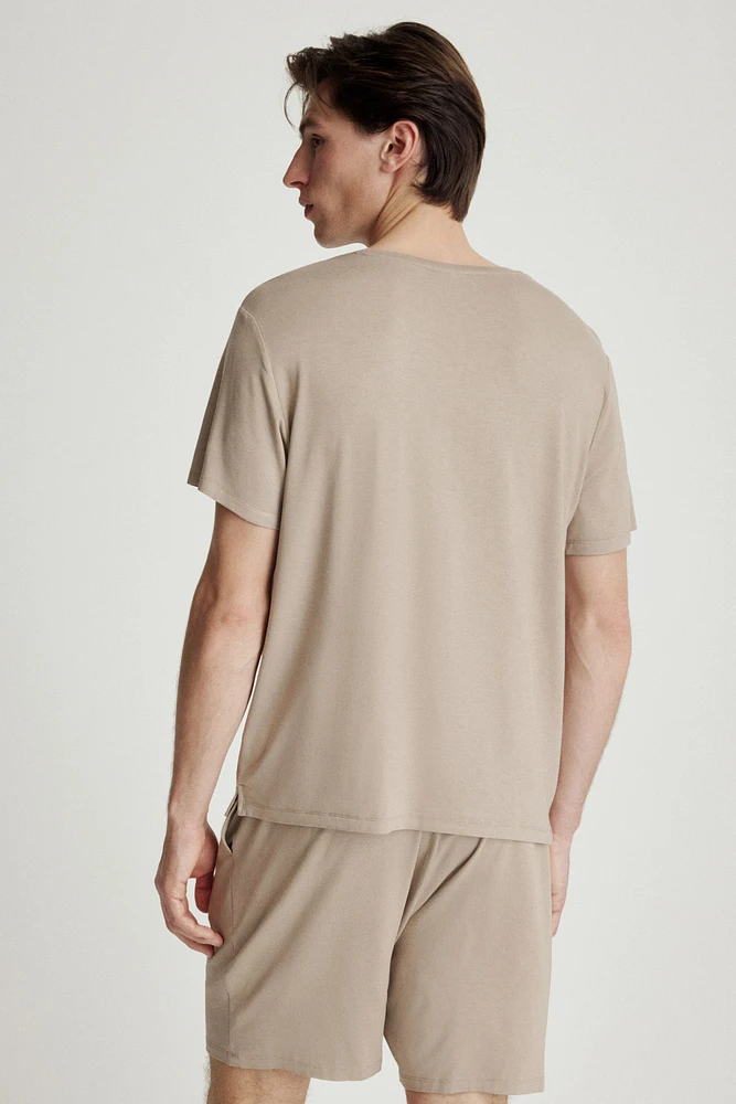 Jersey Pajama T-Shirt and Shorts