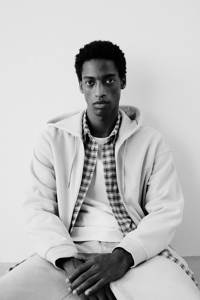 Loose Fit Hooded Jacket