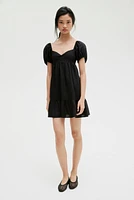 Puff-Sleeved Dress