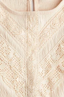 Lace-Detail Cotton Blouse