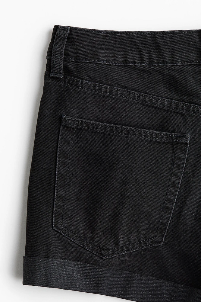 High-Waist Denim Shorts