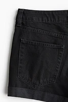 High-Waist Denim Shorts