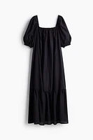 Robe maxi avec encolure carrée