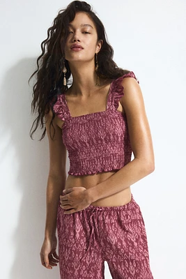 Smocked Crop Top