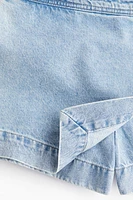 Denim Wrap Skort