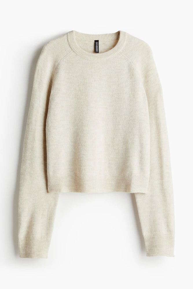 Short Fine-Knit Sweater