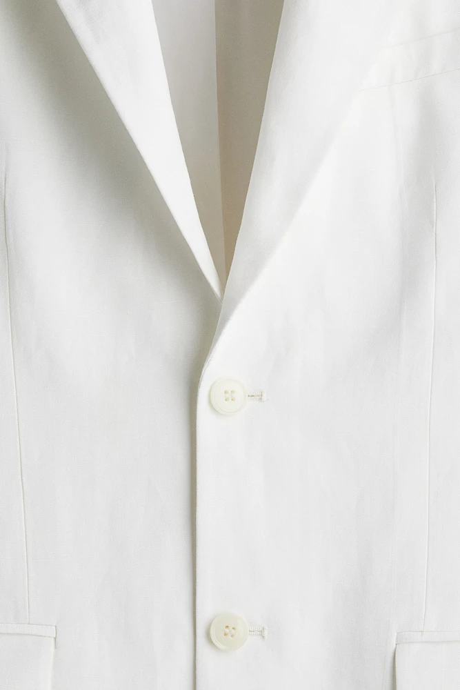 Regular-Fit Linen-Blend Jacket
