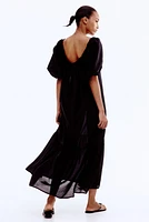 Robe maxi avec encolure carrée