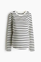 MAMA Ribbed Jersey Top