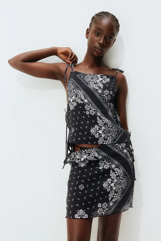 Tie-Detail Beach Skirt