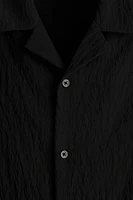Loose-Fit Crinkled Resort Shirt