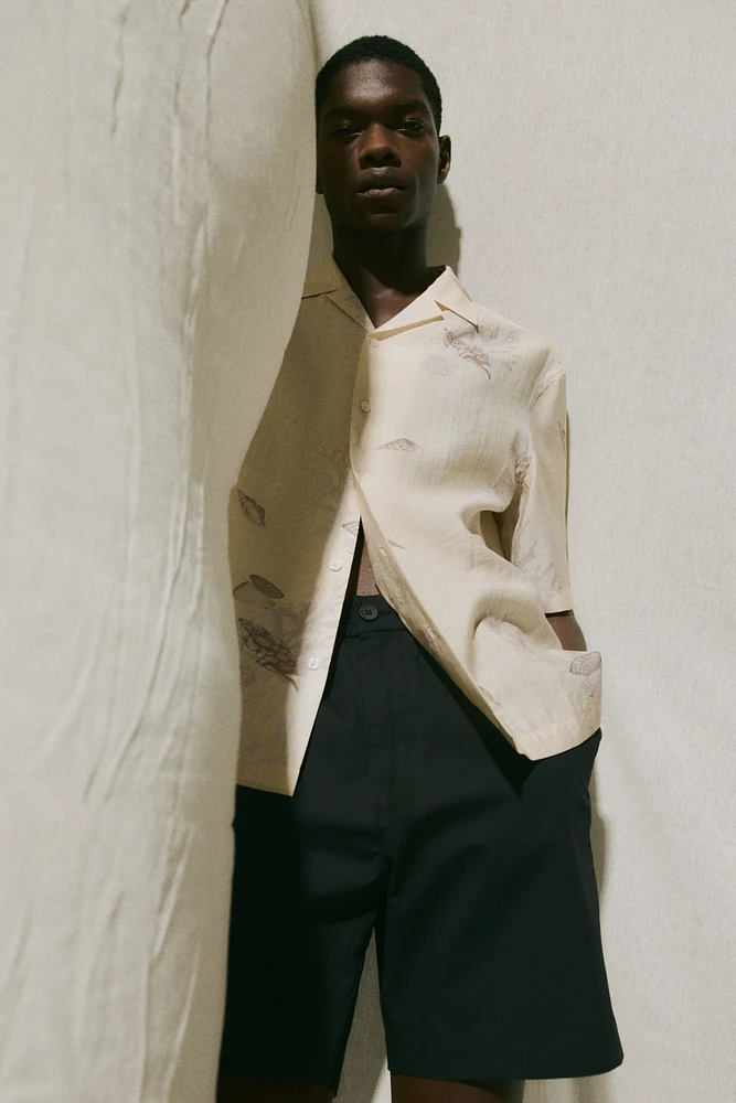 Relaxed-Fit Poplin Shorts