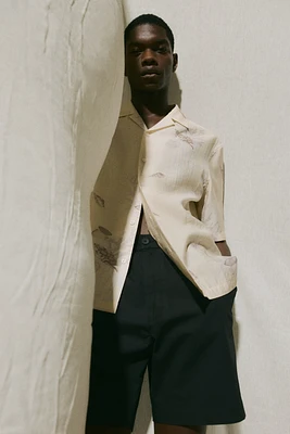 Relaxed-Fit Poplin Shorts