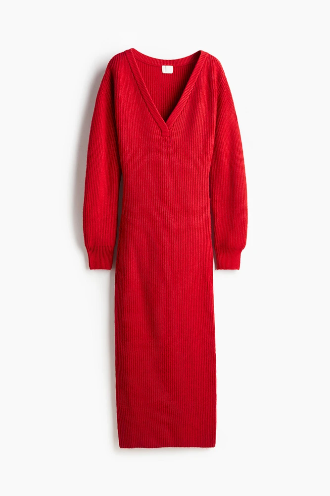 Rib-Knit Dress