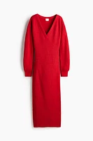 Rib-Knit Dress