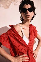 Eyelet Embroidery Dress