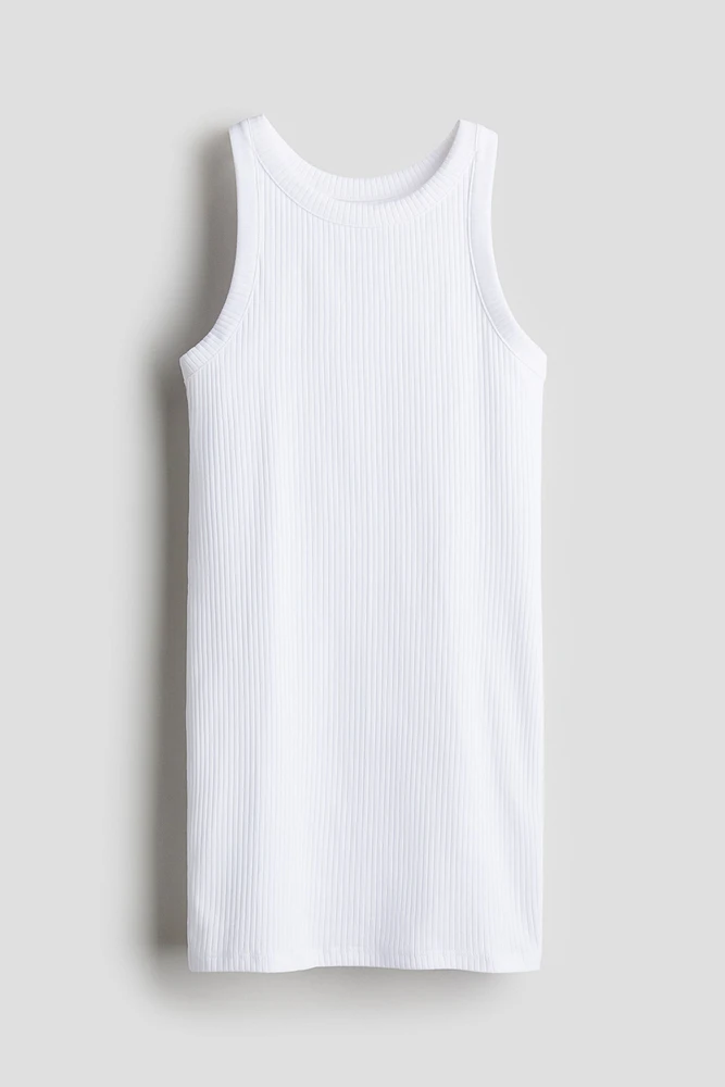 Ribbed Jersey Dress