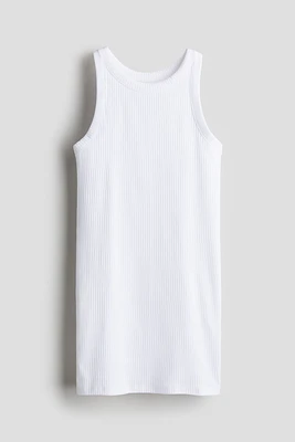 Ribbed Jersey Dress