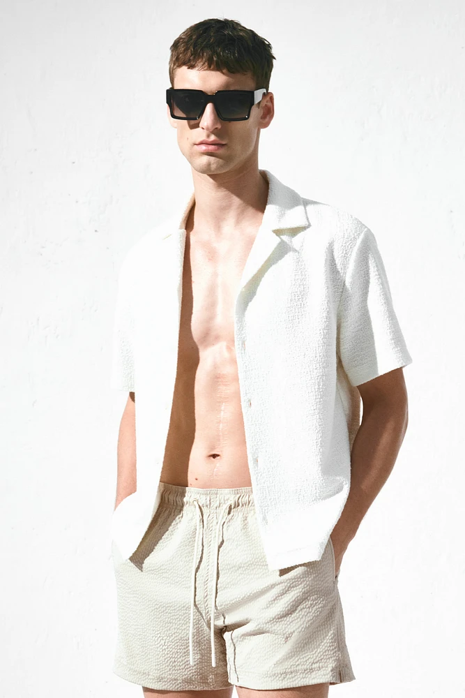 Seersucker Swim Shorts